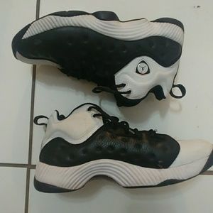 Black and white Jumpman Jordans